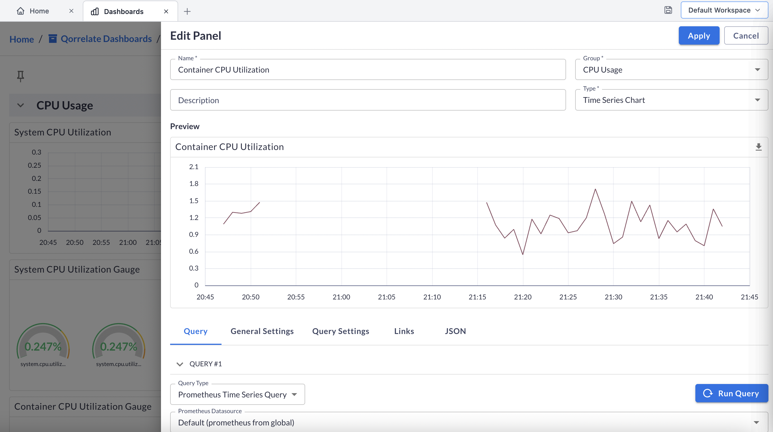 Drag & Drop Dashboard Builder